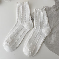 Dainty White Lace Socks