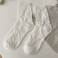 Dainty White Lace Socks