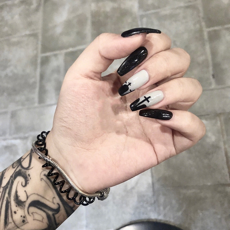 Dark Gothic Press On Nails