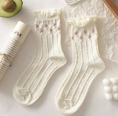 Dollette Floral Lace Socks