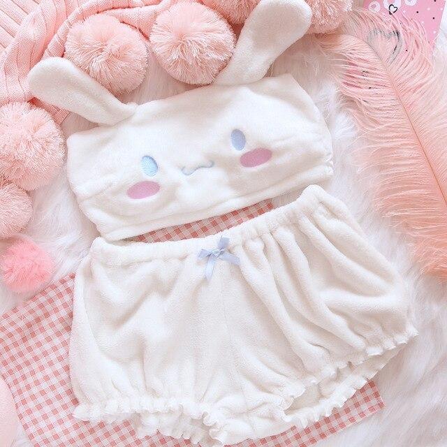 Fuzzy Kawaii Lingerie Set