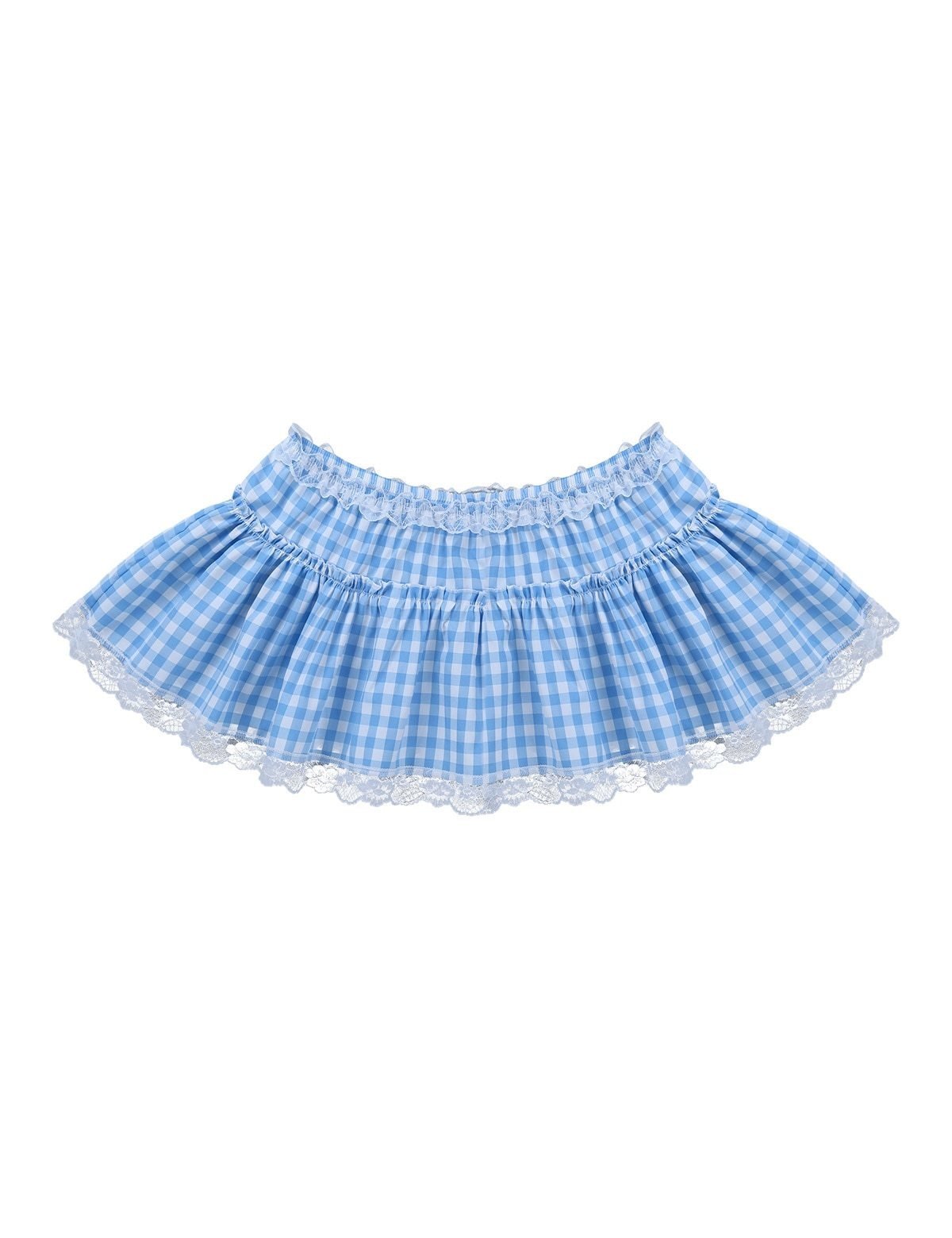 Gingham Micro Skirt