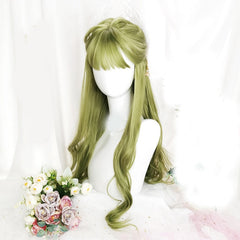 Green Long Wavy Cosplay Wig