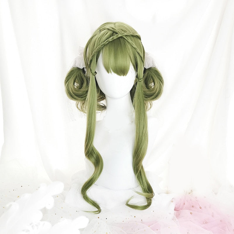 Green Long Wavy Cosplay Wig