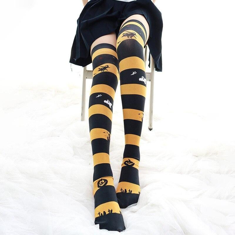 Halloween Thigh High Stockings