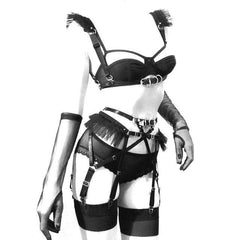 Harness & Garter Lingerie Set