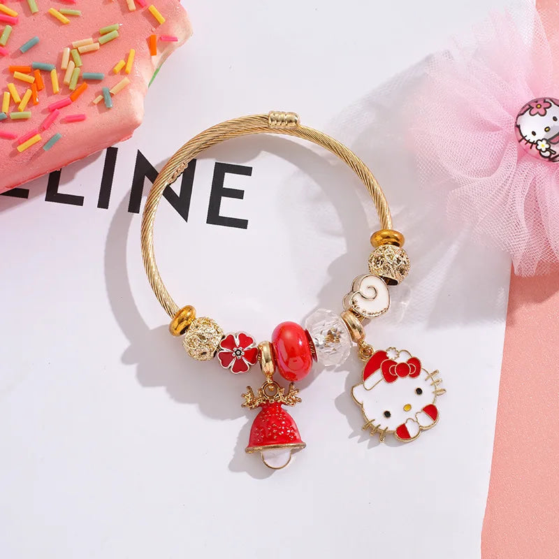 Holiday Bangle Beaded Bracelets