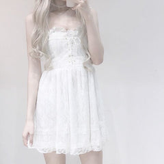 Innocent White Lace Dress