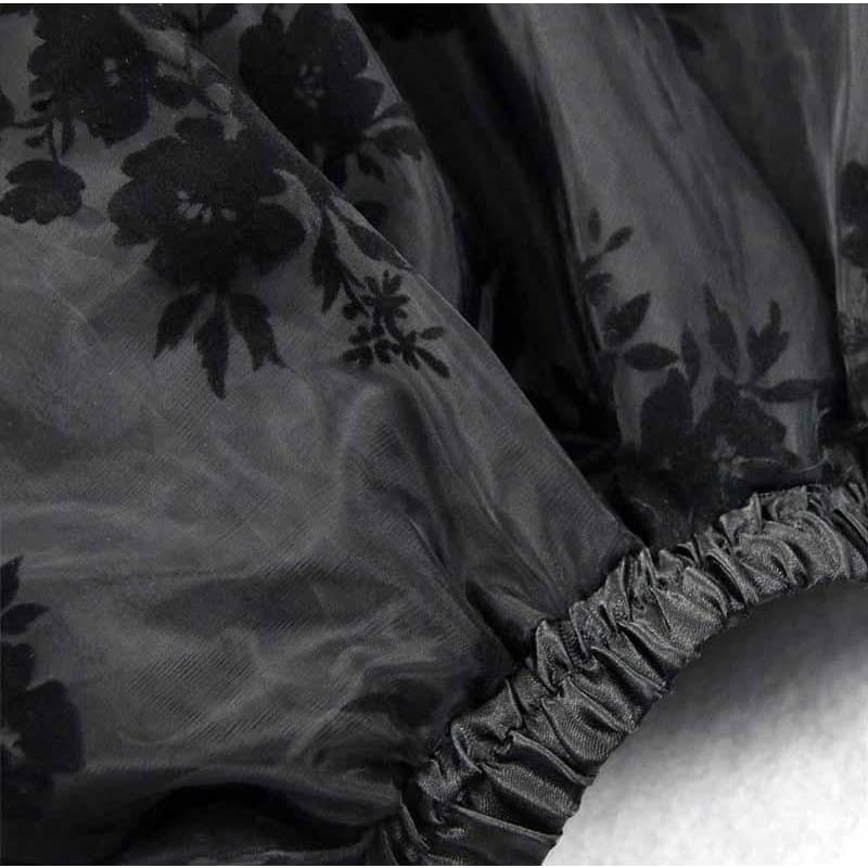 Vintage flowers steampunk skirt