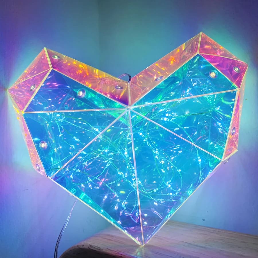 Geometric Lovecore Table Lamp