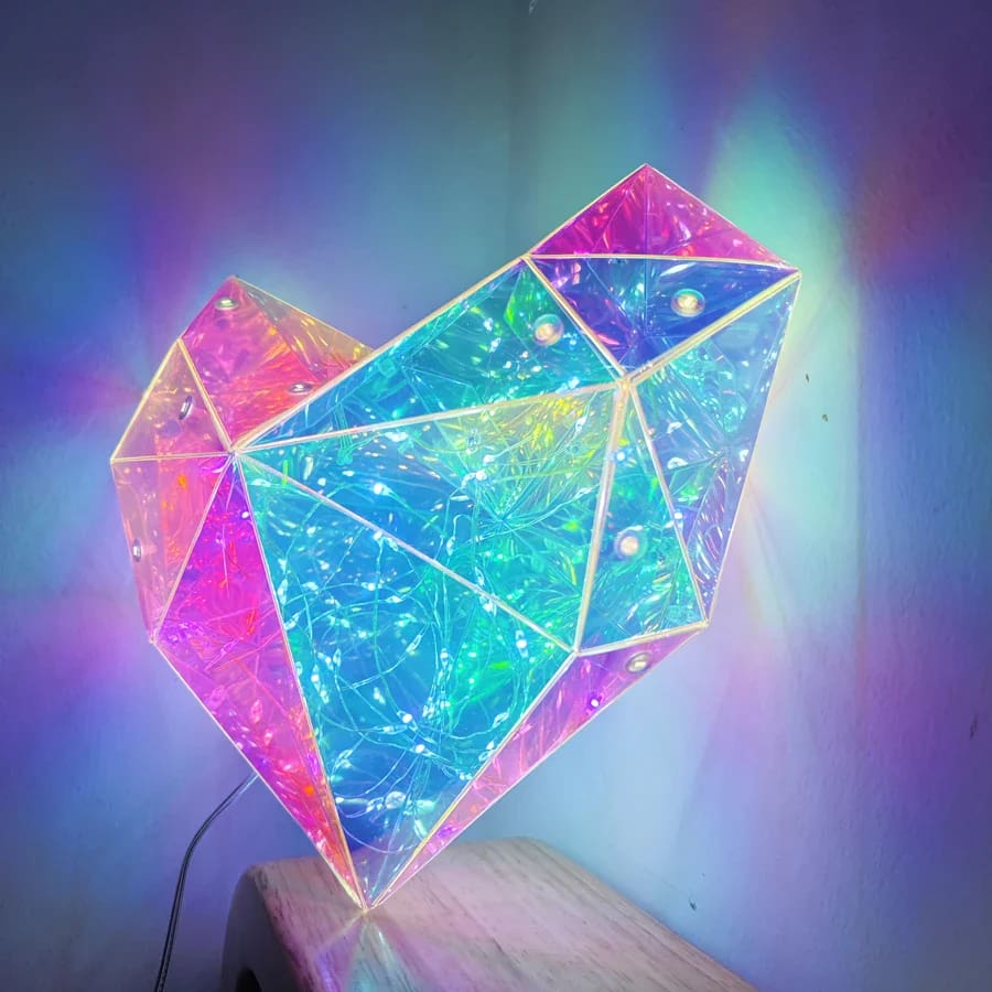 Geometric Lovecore Table Lamp