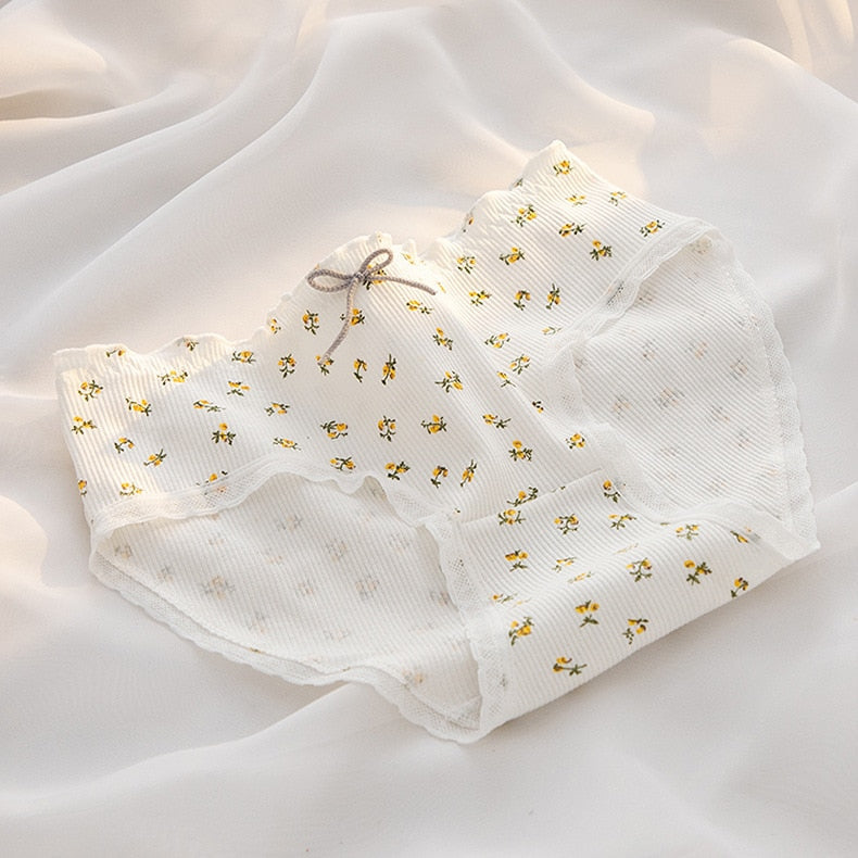 Honeycore Patterned Floral Underwear