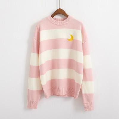 Moon Child Pastel Knit Sweater
