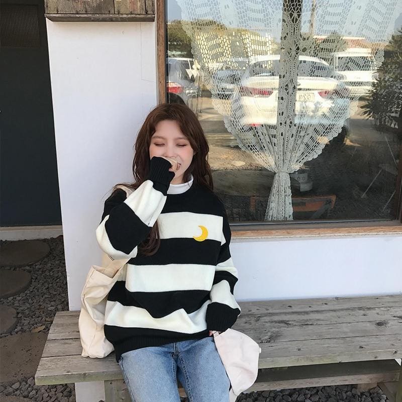 Moon Child Pastel Knit Sweater