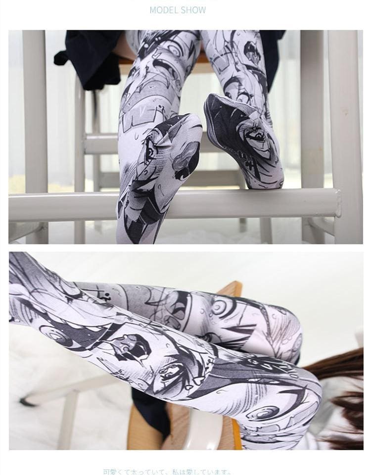 Manga Face Stockings