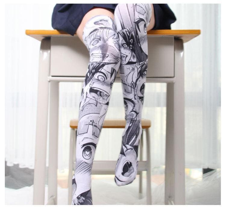Manga Face Stockings