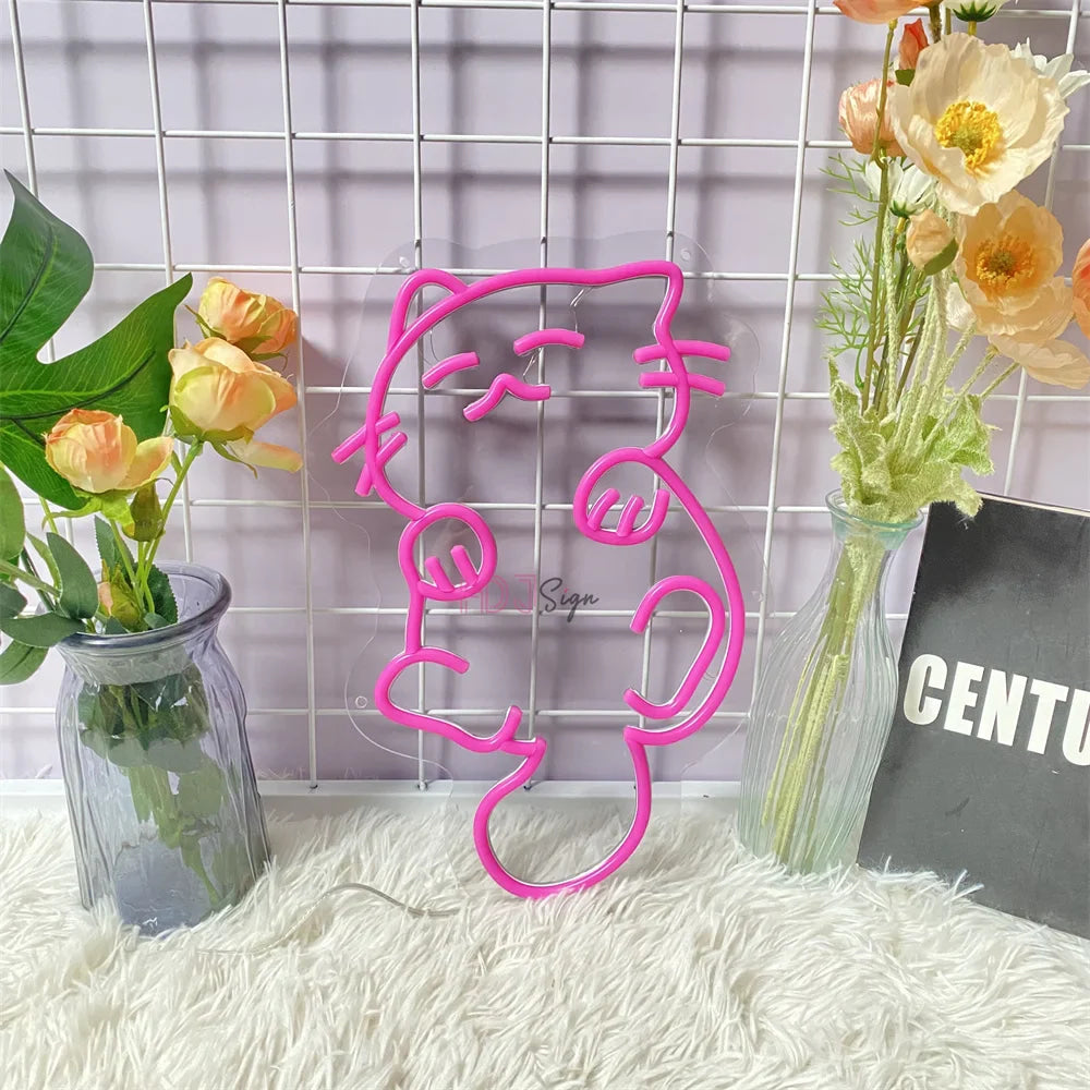 Kawaii Neko Cat LED Sign