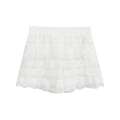 Victorian Ruffles & Lace Corset Skirt Set