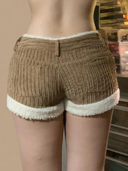Soft Brown Corduroy Shorts