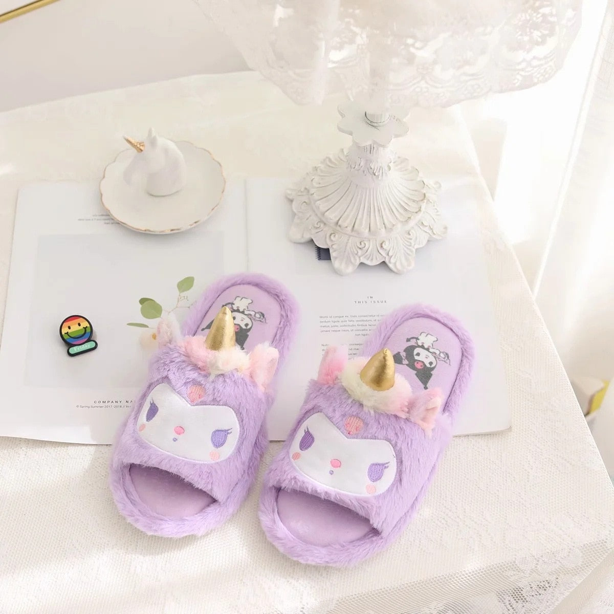 Kawaii Unicorn Slippers