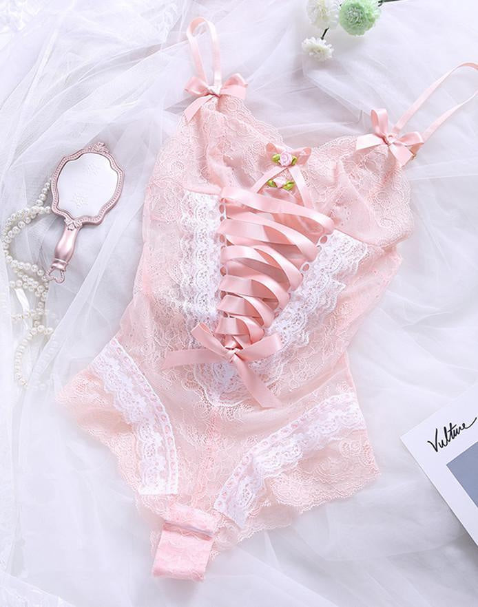 Lace Corset Bodysuit