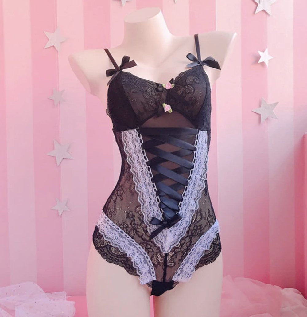Lace Corset Bodysuit