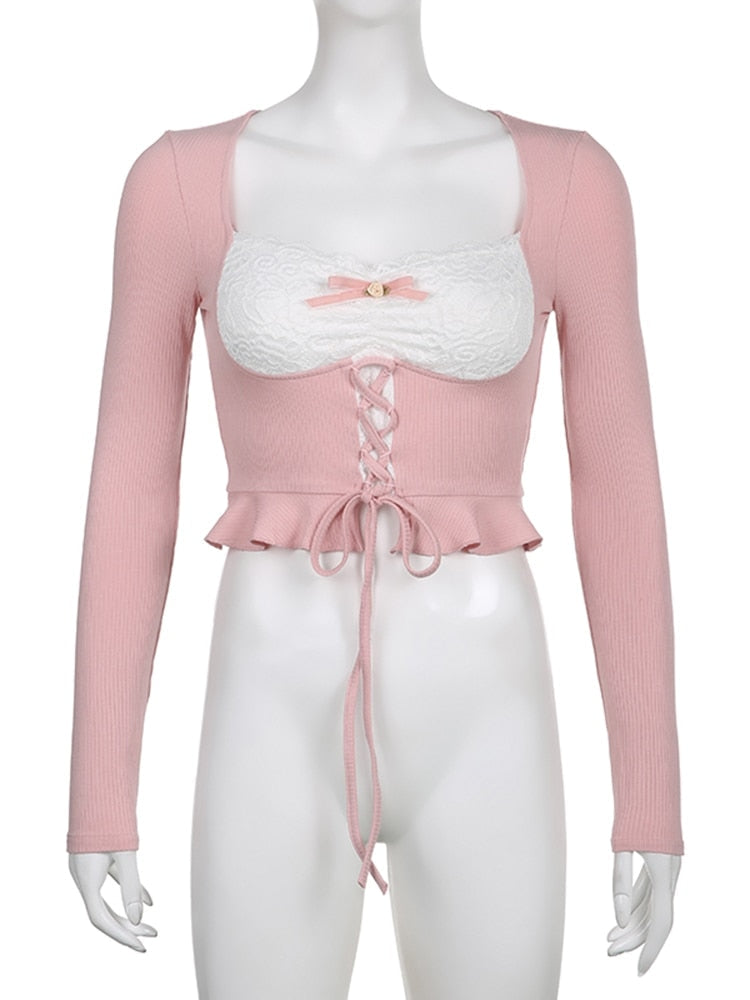 Lace Knit Princess Sweater