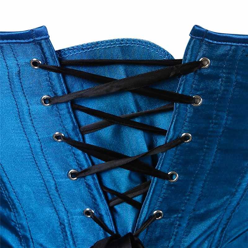 Royal Blue Steampunk corset
