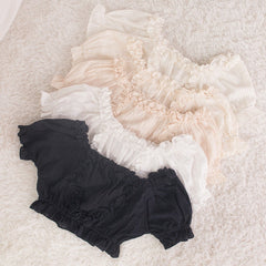 Cropped Ruffled Blouse