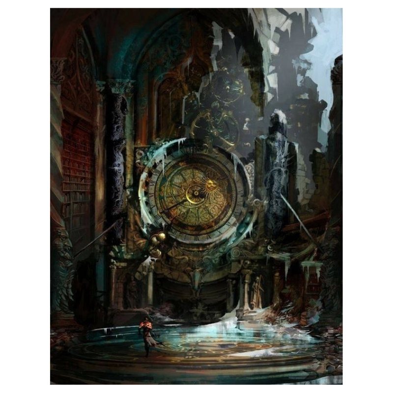Steampunk clock wall art