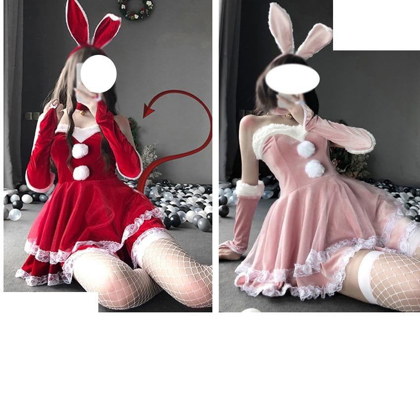 Luxury Santa Bunny Dress Set