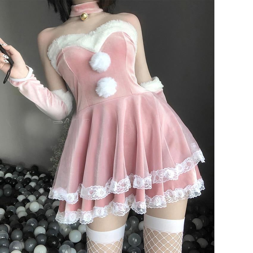 Luxury Santa Bunny Dress Set