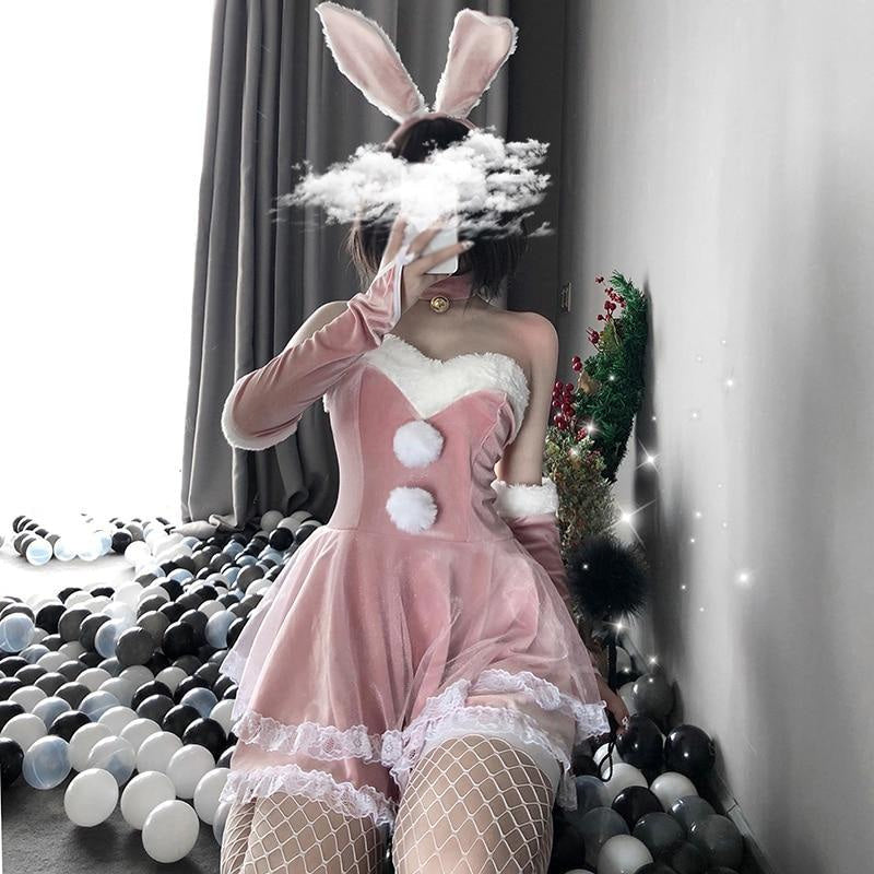 Luxury Santa Bunny Dress Set
