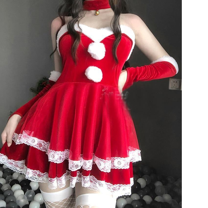 Luxury Santa Bunny Dress Set