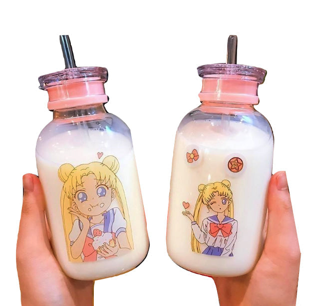 Magical Girl Glass Bottles