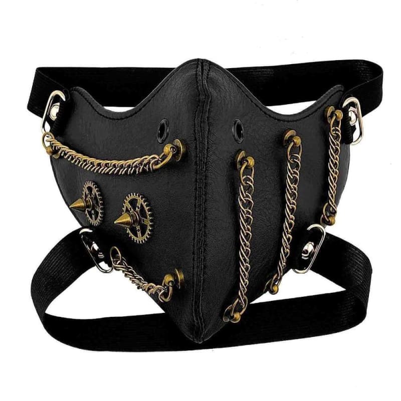 Steampunk mask with chains