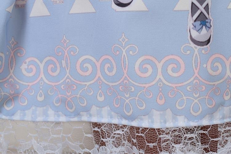 Milky Anime Print Skirt