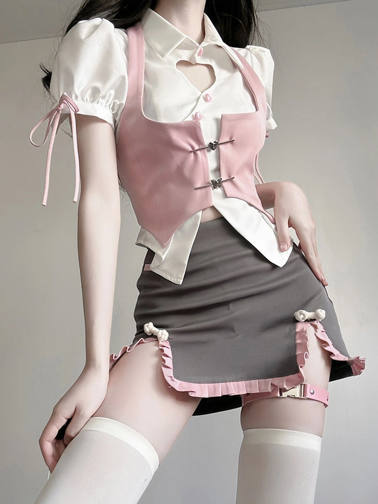 Pastel Academia Outfit Set