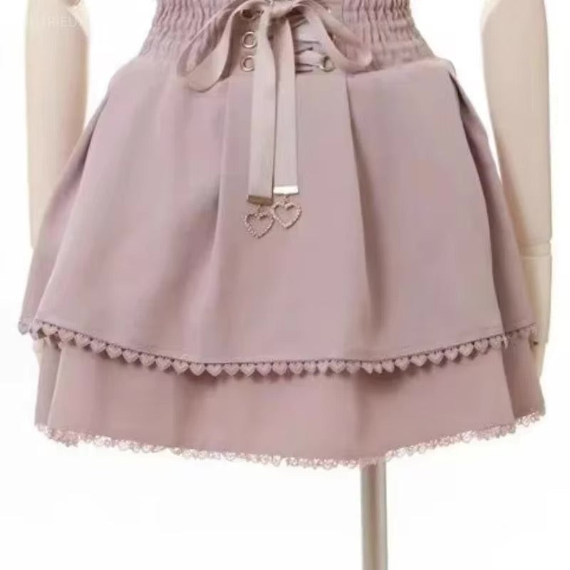Pink Dolly Angelcore Skirt