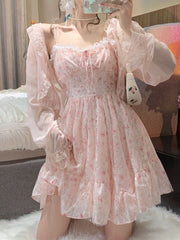 Pink Floral Whimsy Dress
