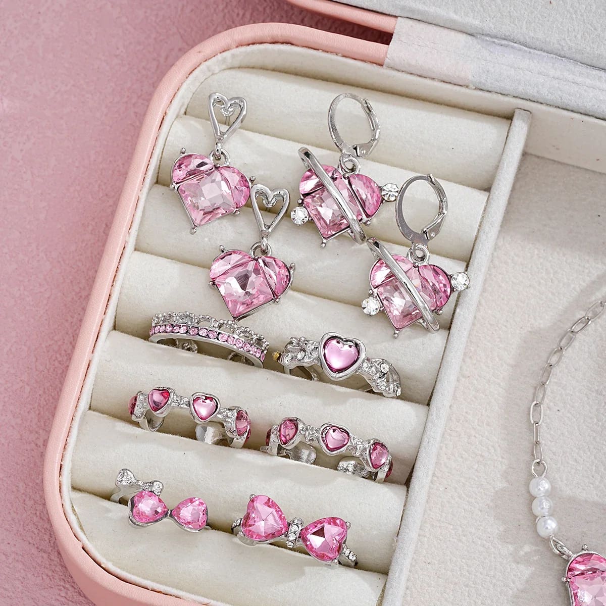 Pink Princesscore Jewelry Set and Box