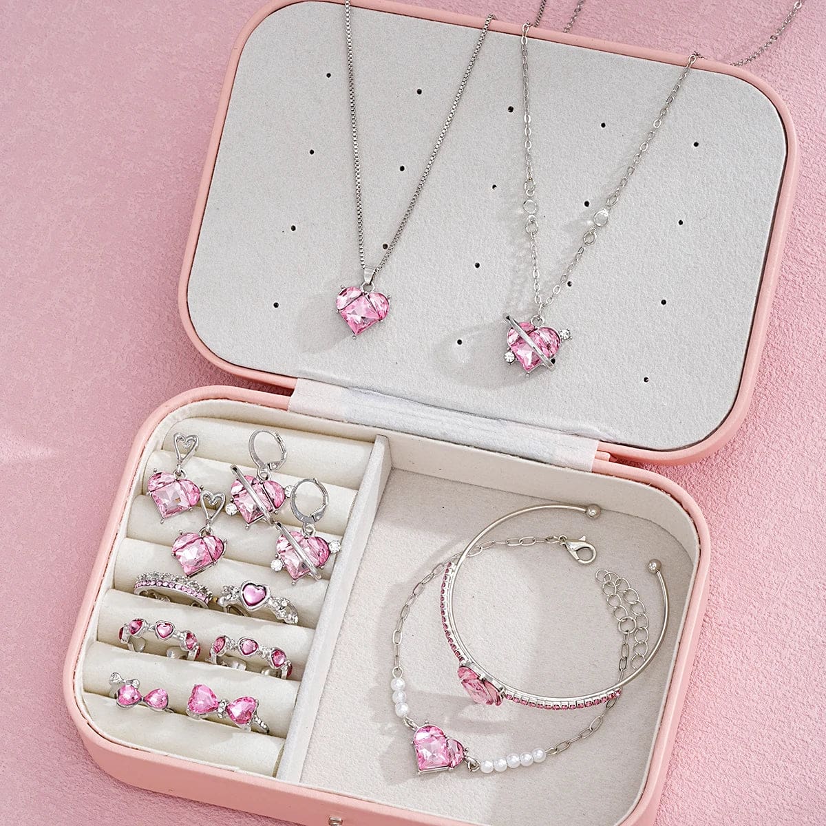 Pink Princesscore Jewelry Set and Box