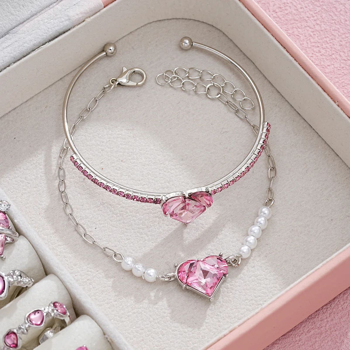 Pink Princesscore Jewelry Set and Box