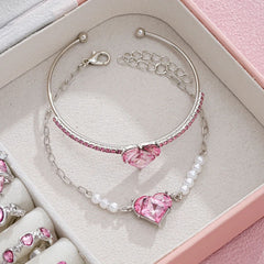 Pink Princesscore Jewelry Set and Box