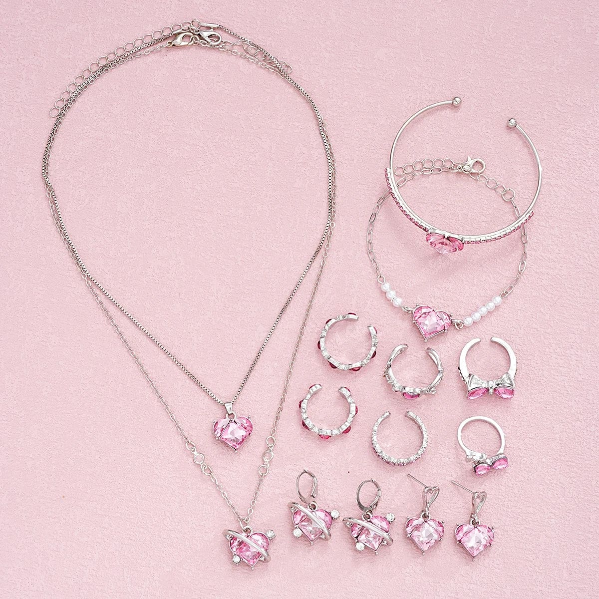 Pink Princesscore Jewelry Set and Box