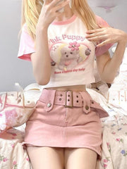 Pink Puppy Crop Top
