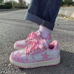 Pink Star Girl Sneakers