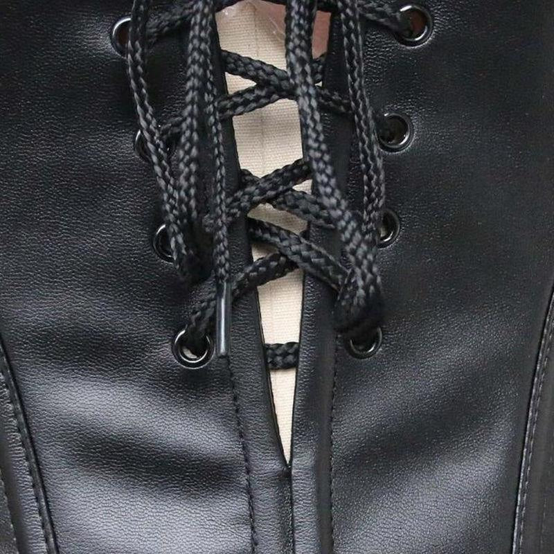 Pleather & Lace Corset Dress (Up to 6XL)