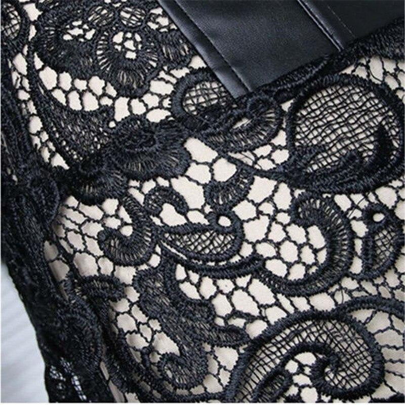 Pleather & Lace Corset Dress (Up to 6XL)
