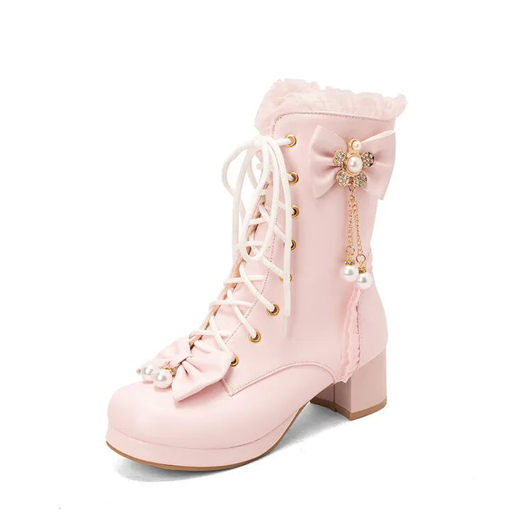 Pretty Pearl Princess Booties